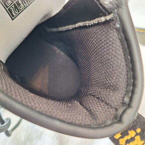 Dr. Martens 1460 Y Combat Boots Unisex Kids White Side Zip Size M5/6L - Picture 10 of 13